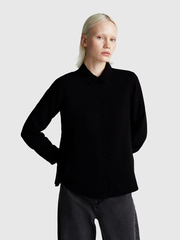 Regular fit shirt in viscose Women
