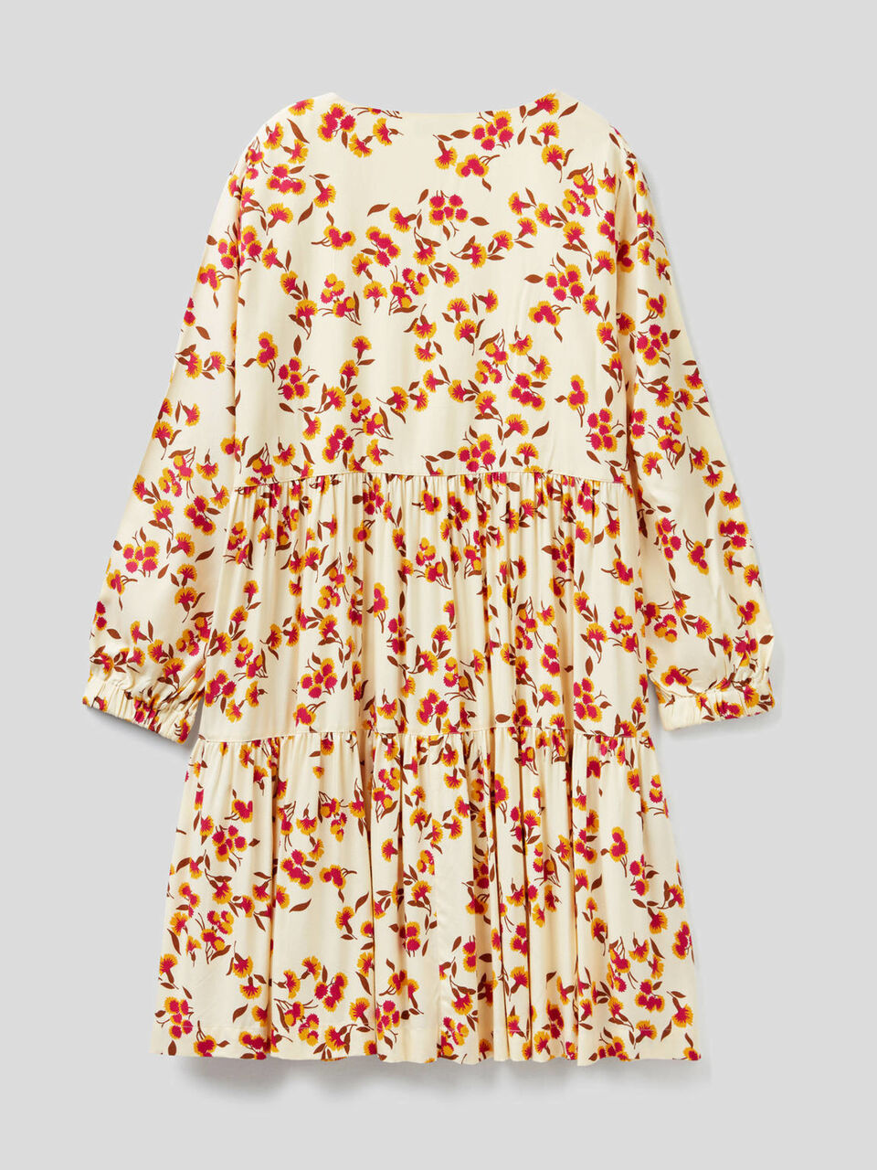 Patterned dress in sustainable viscose image number 2