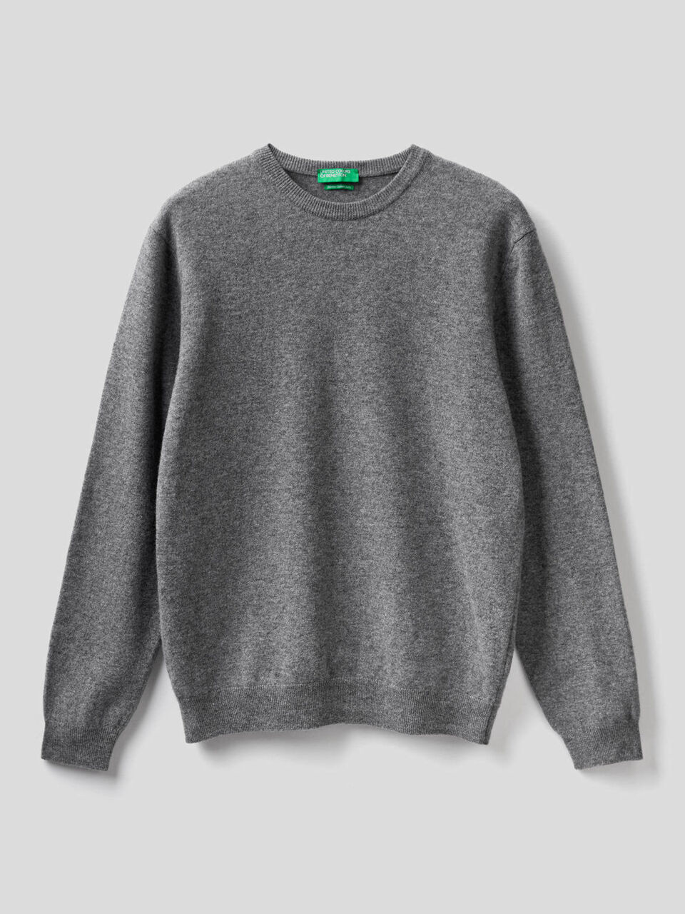Crew neck sweater in pure virgin wool image number 1