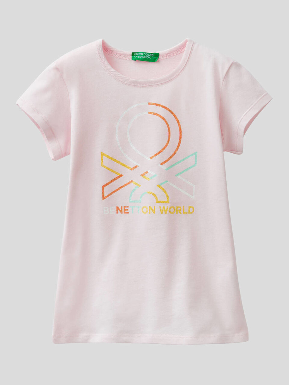 Pure cotton t-shirt with print image number 1