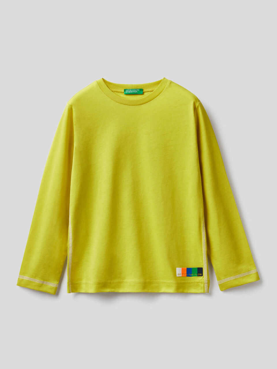 Long sleeve 100% cotton t-shirt image number 1