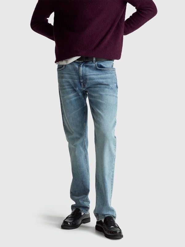 Stretch cotton jeans Men