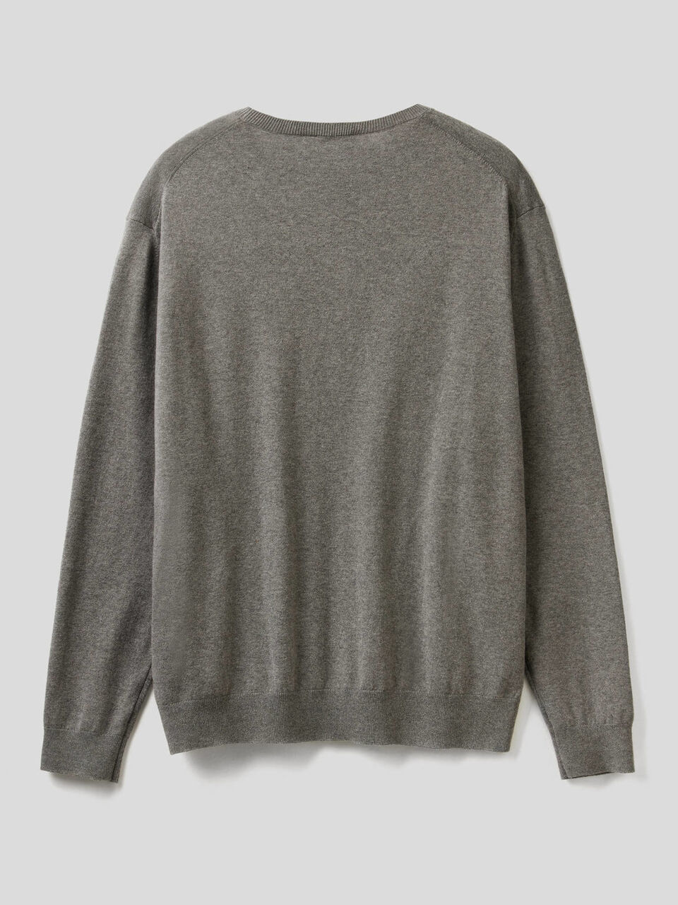 Crew neck sweater in cotton blend image number 2