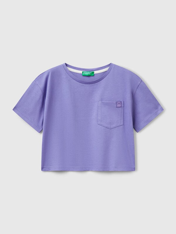 Boxy fit t-shirt with back print Junior Girl
