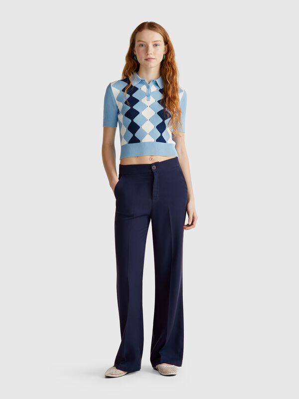 Trousers in pure lyocell Women