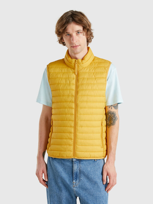 Sleeveless regular fit jacket with padding Men