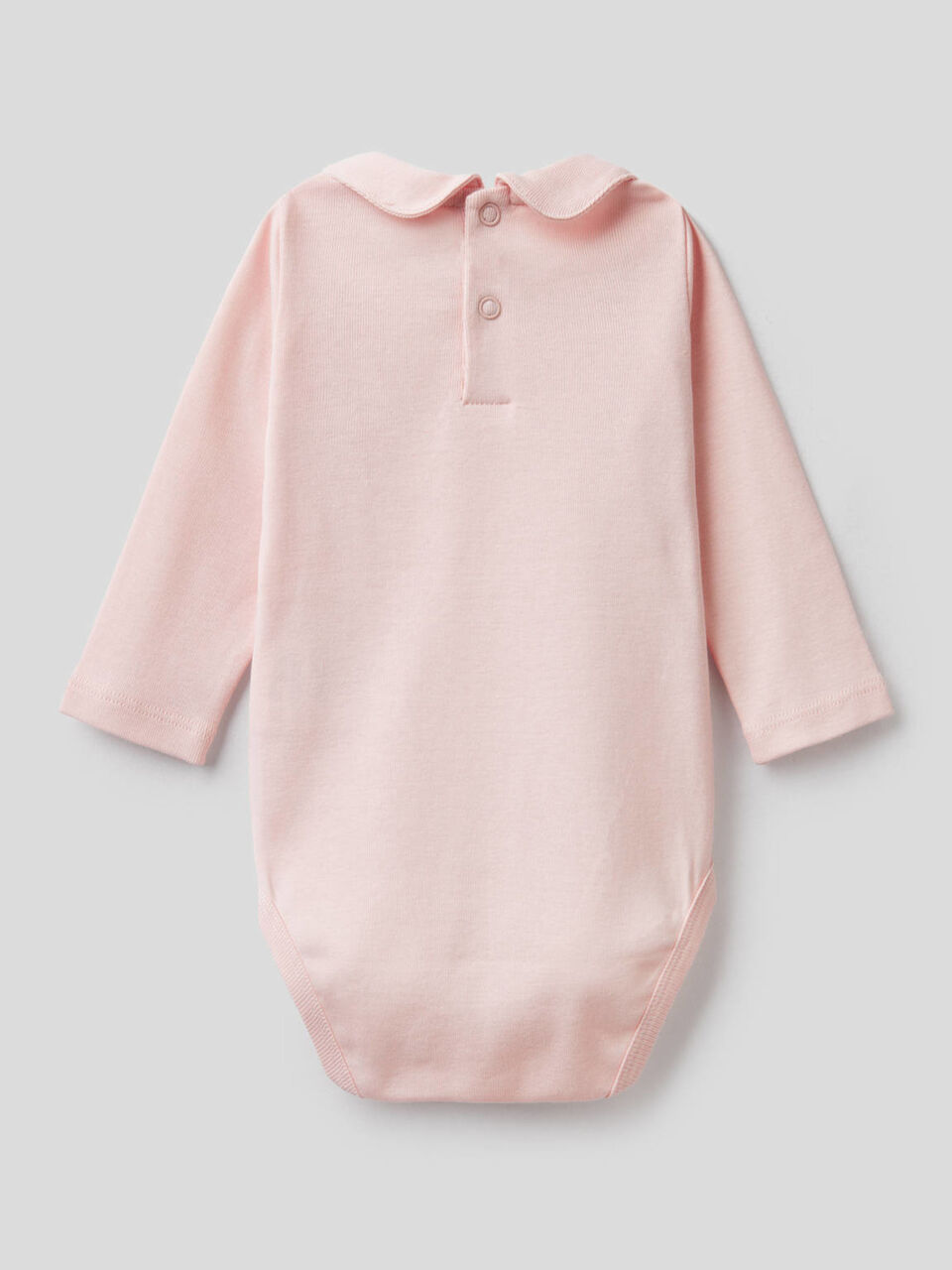 Bodysuit with collar in organic cotton image number 2