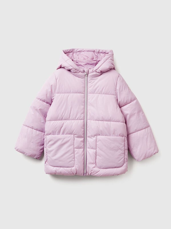 Nylon jacket with hood Junior Girl