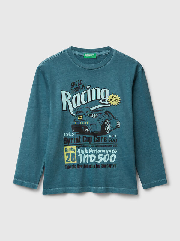 T-shirt with slogan print Junior Boy