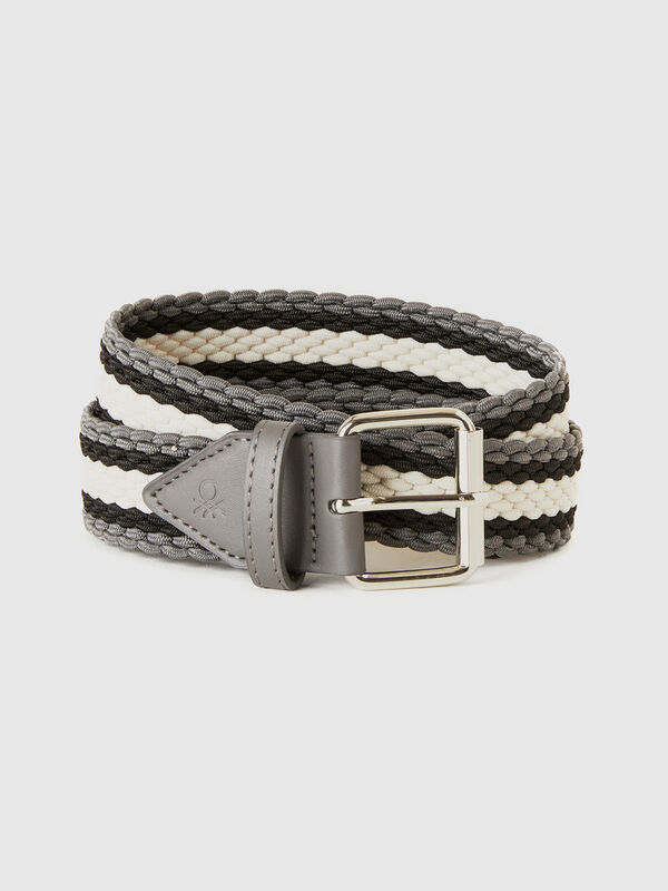 Striped ribbon belt Men