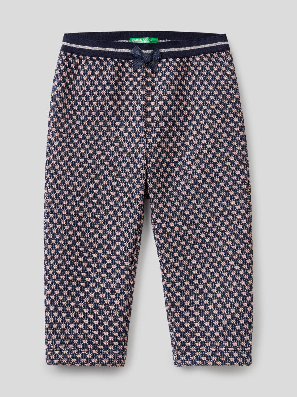Trousers with two-tone geo motif image number 1