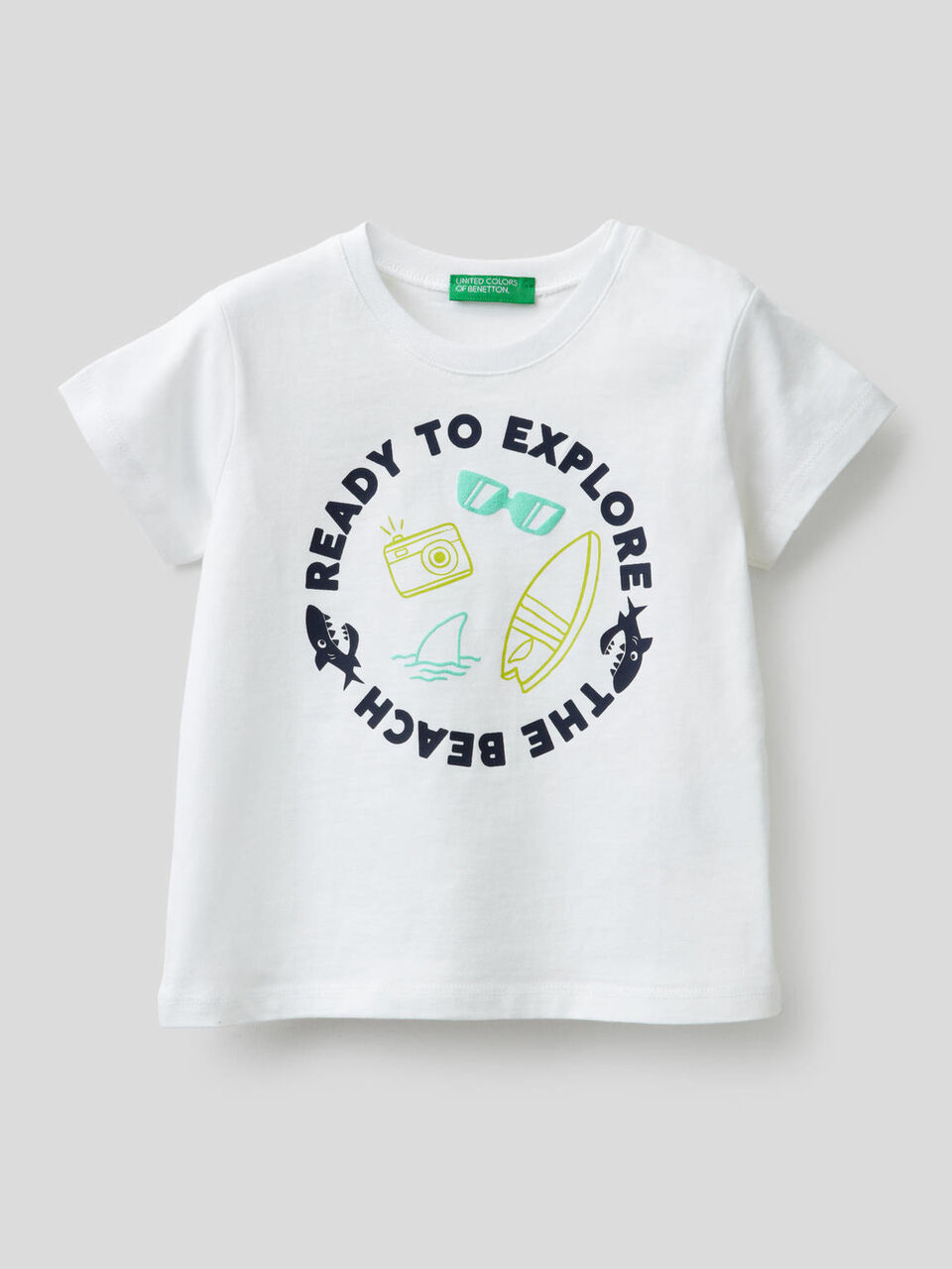 100% cotton t-shirt with print image number 1