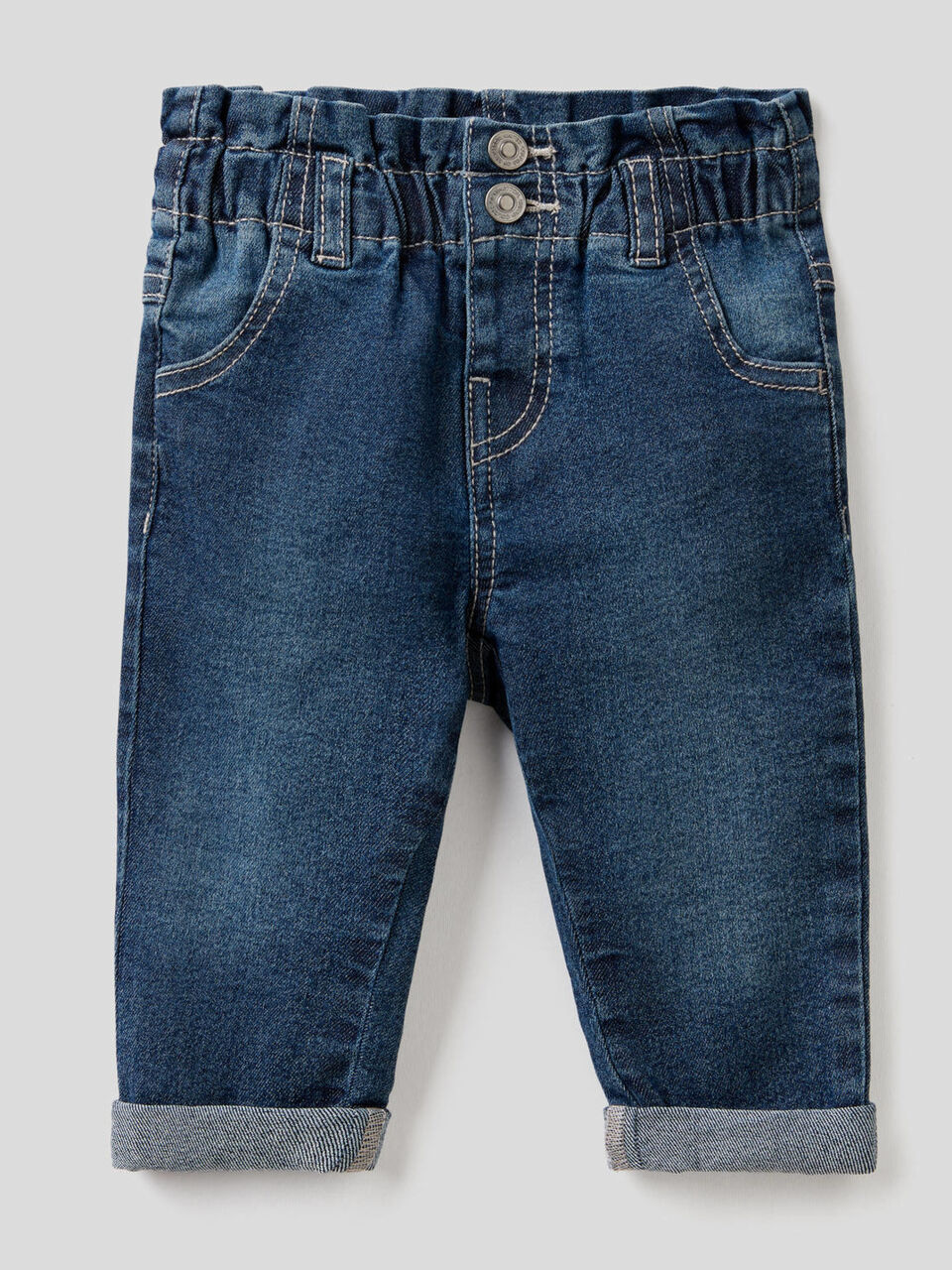"Eco Recycle" paperbag cut jeans image number 1