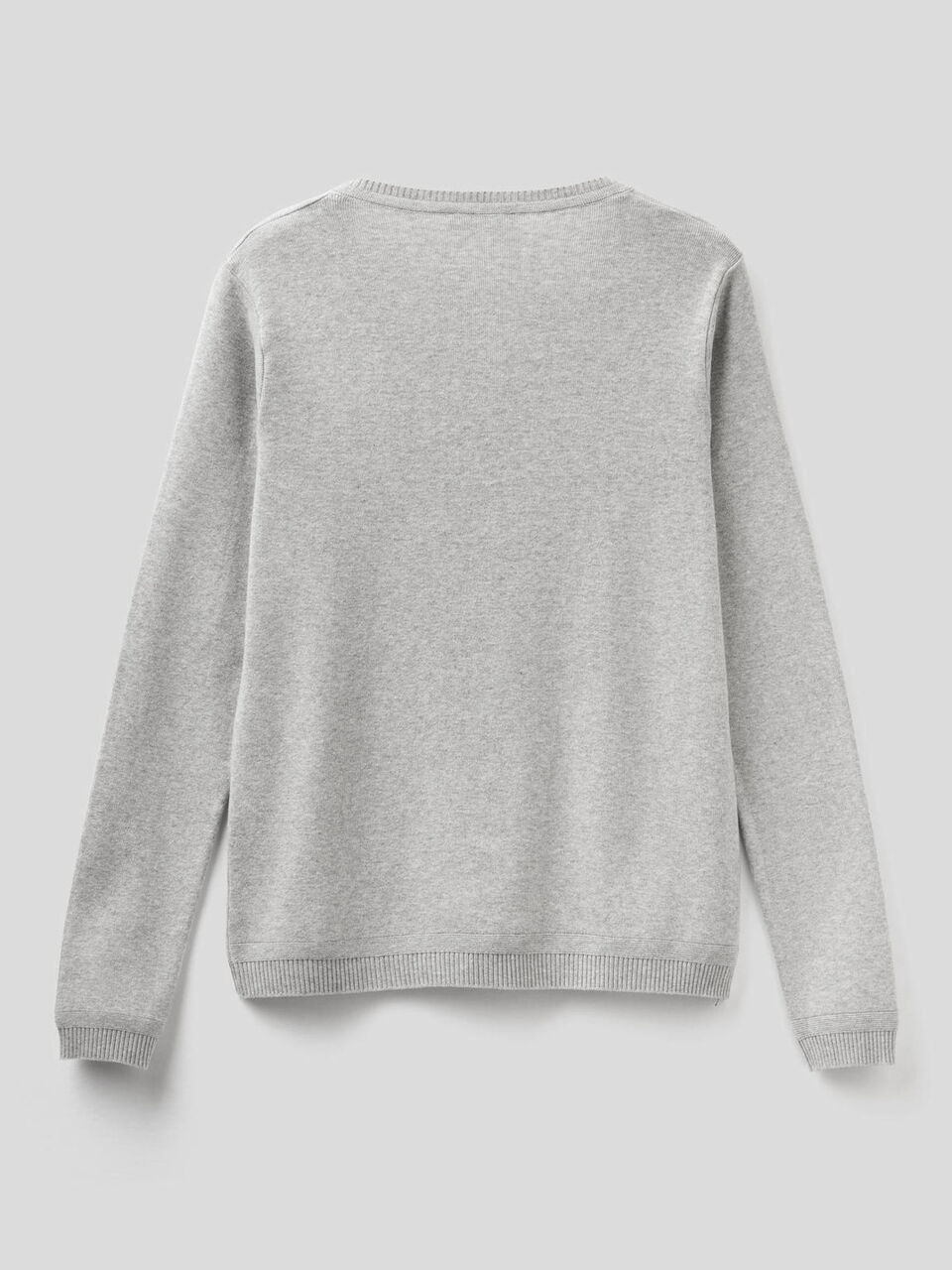 Pure cotton crew neck cardigan image number 2