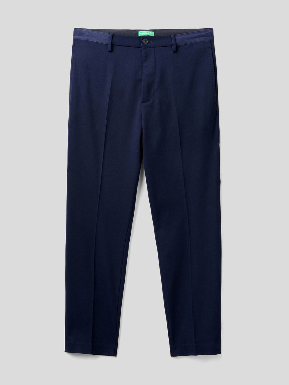 Yarn dyed trousers with drawstring image number 1