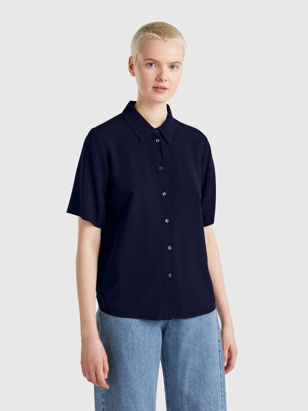 3/4 sleeve shirt in viscose Women