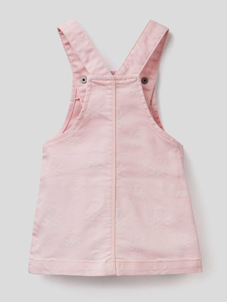 Logo-patterned overall skirt image number 2