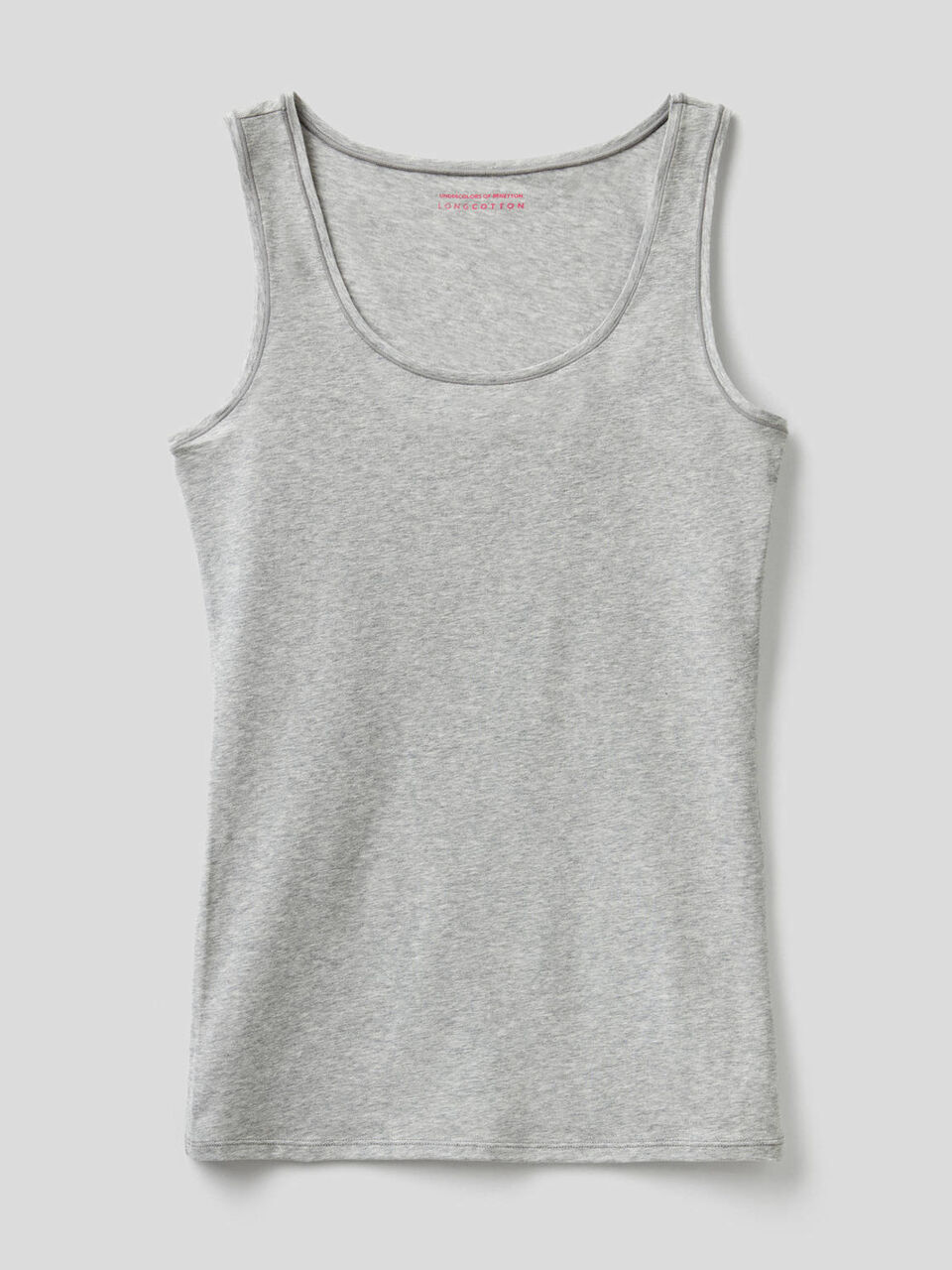 Tank top in stretch cotton image number 1