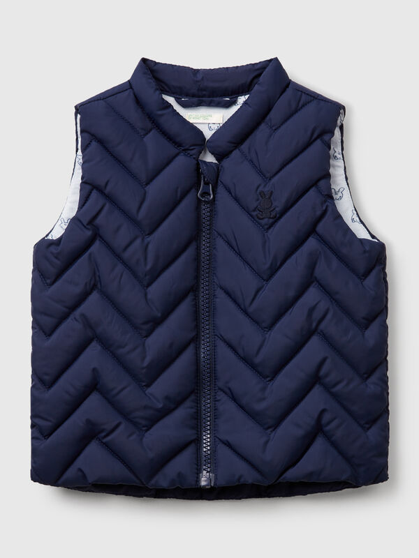 Padded vest in technical fabric New Born (0-18 months)
