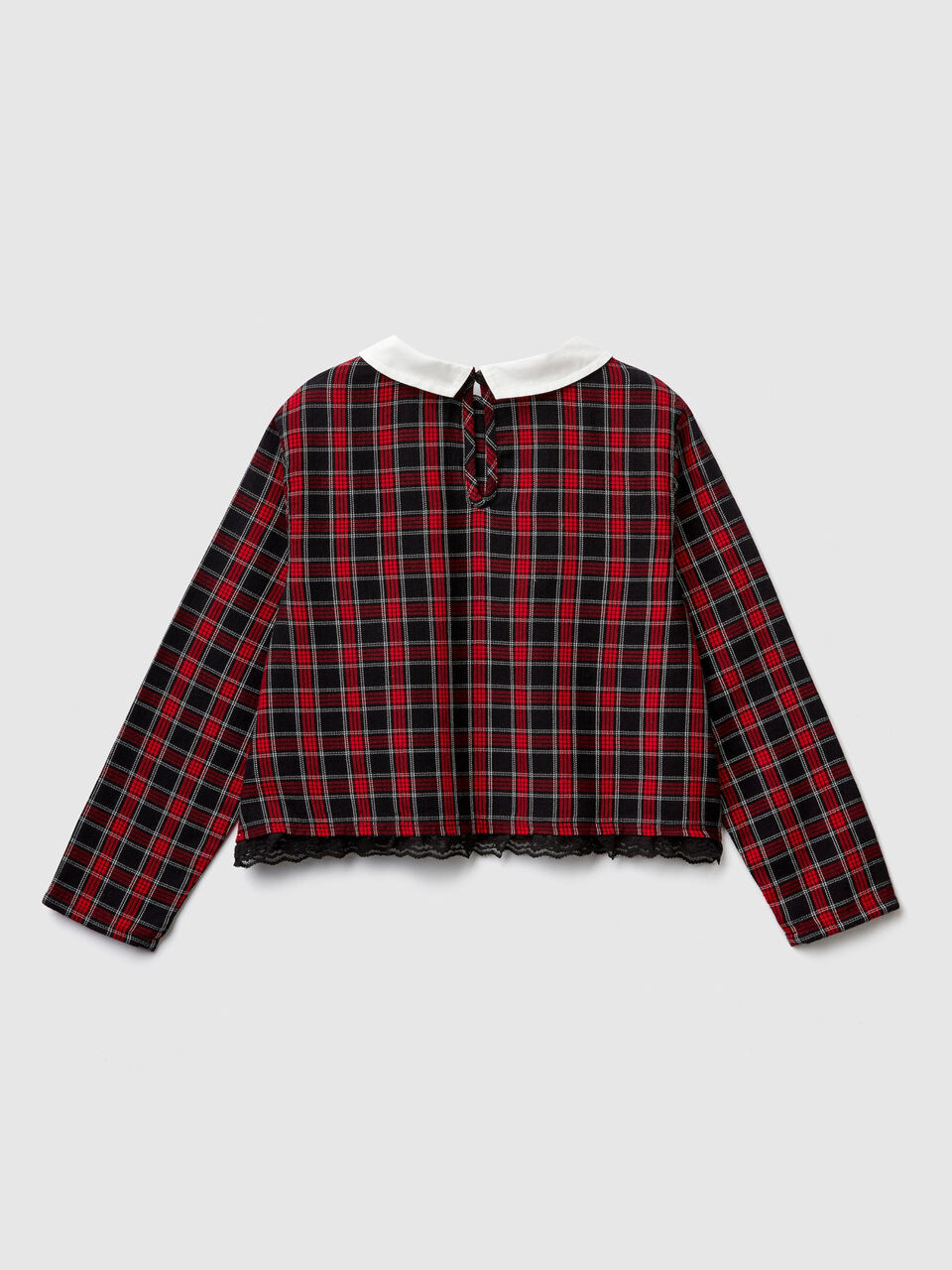 Check flannel blouse image number 2