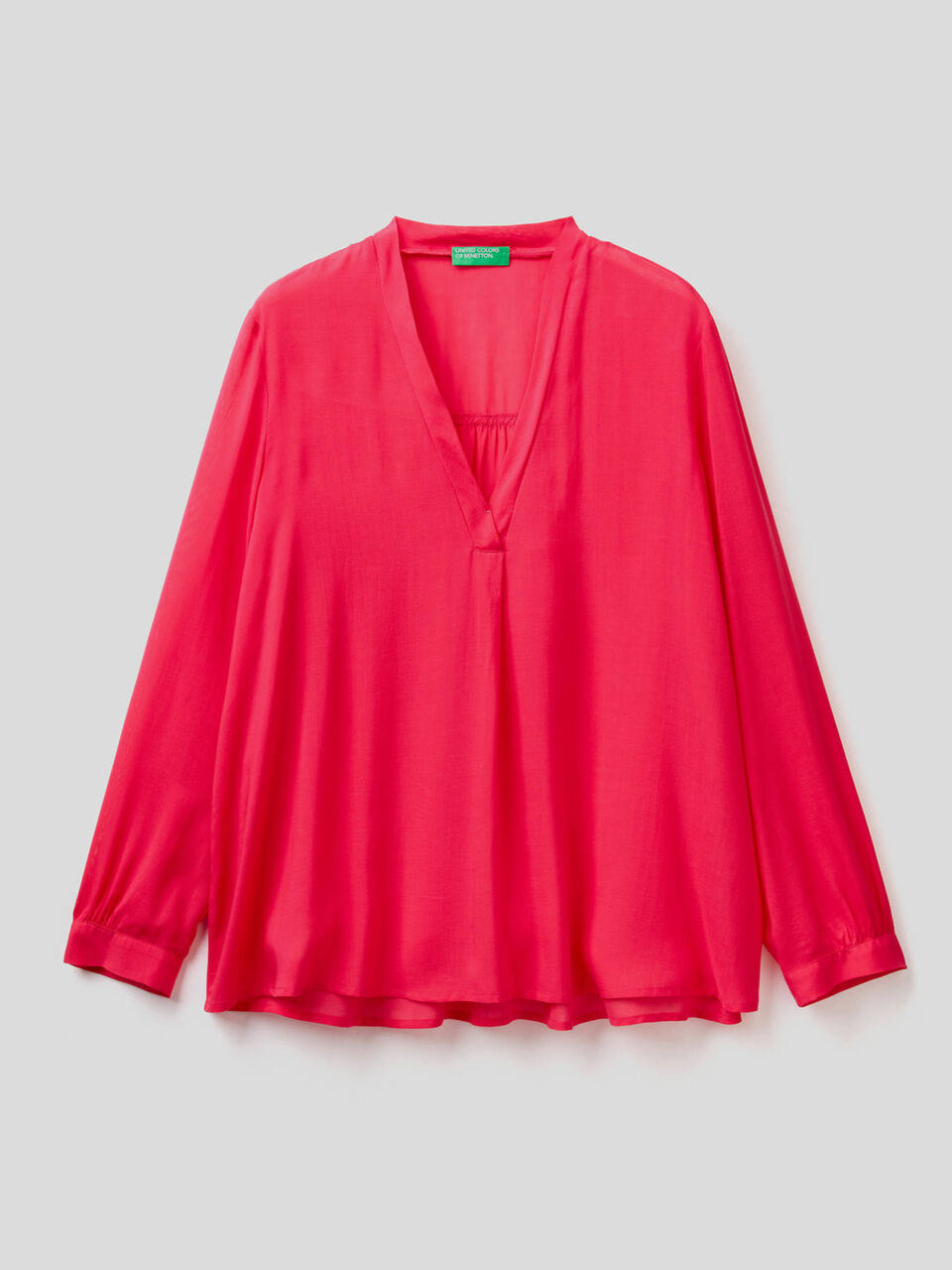 Lightweight viscose blend blouse image number 1