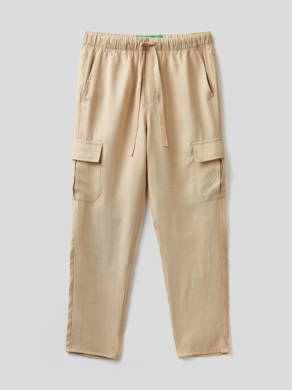 Cargo trousers with drawstring image number 1