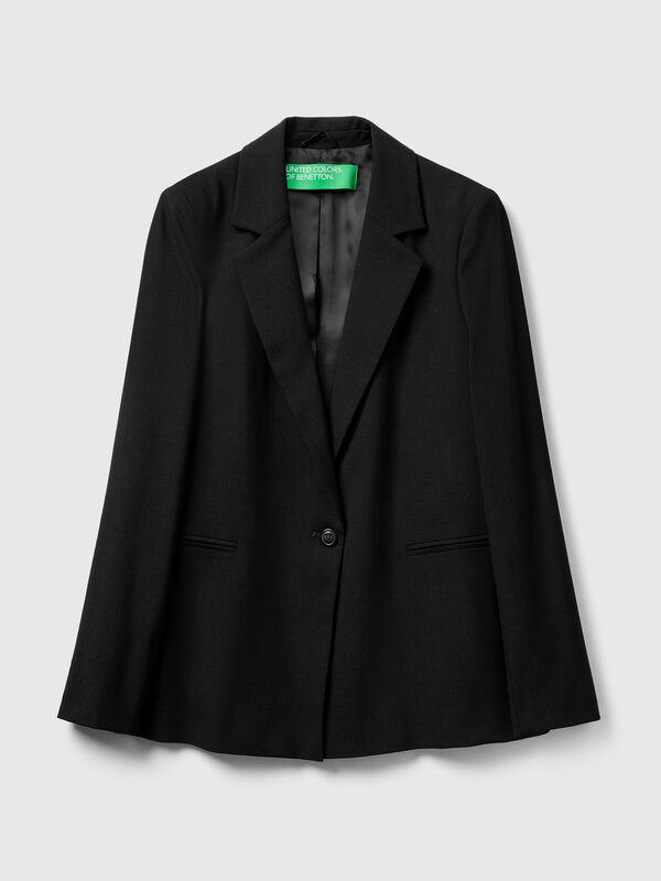 Blazer in stretch viscose blend Women