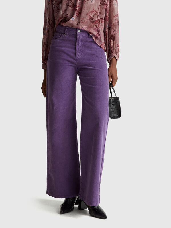 Wide fit corduroy trousers Wide fit corduroy trousers Women