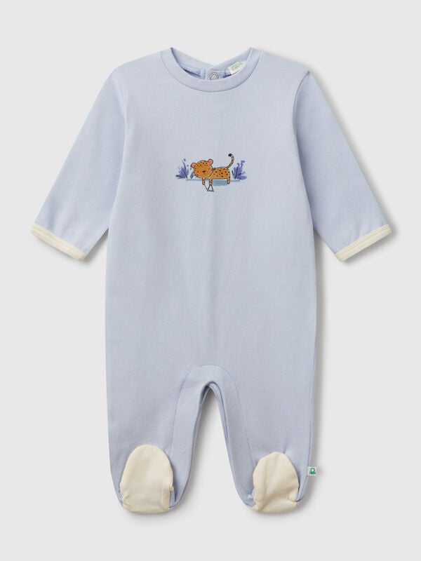 Long onesie with animal print New Born (0-18 months)
