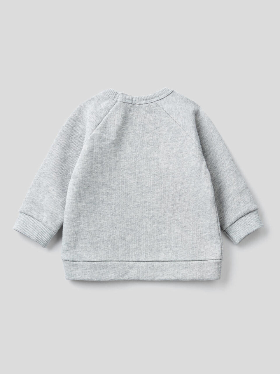 Organic cotton sweatshirt with animal print image number 2