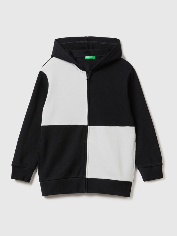 Sweatshirt with maxi check