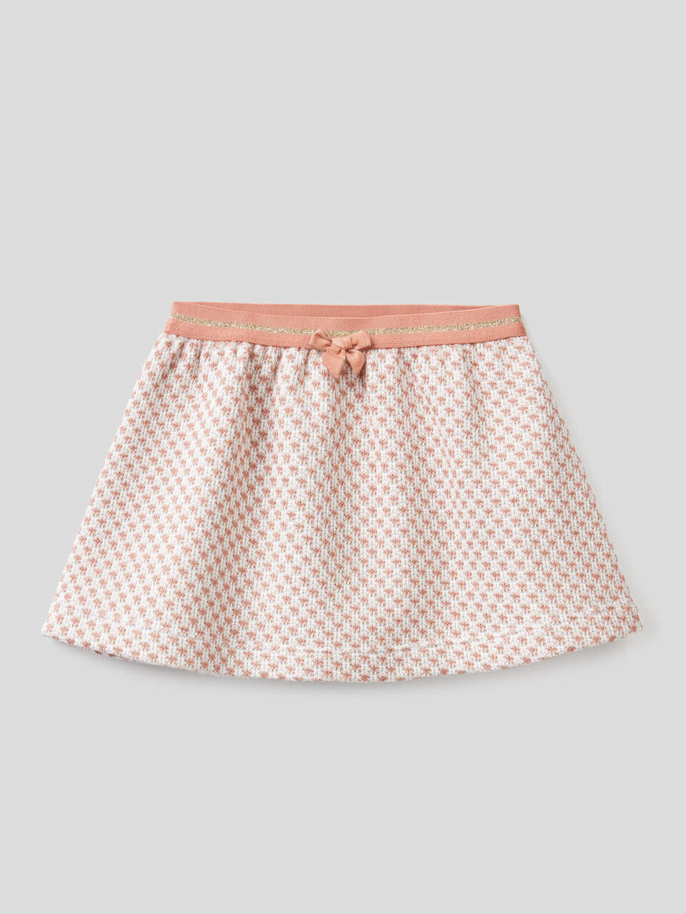 Skirt with two-tone geo motif image number 1