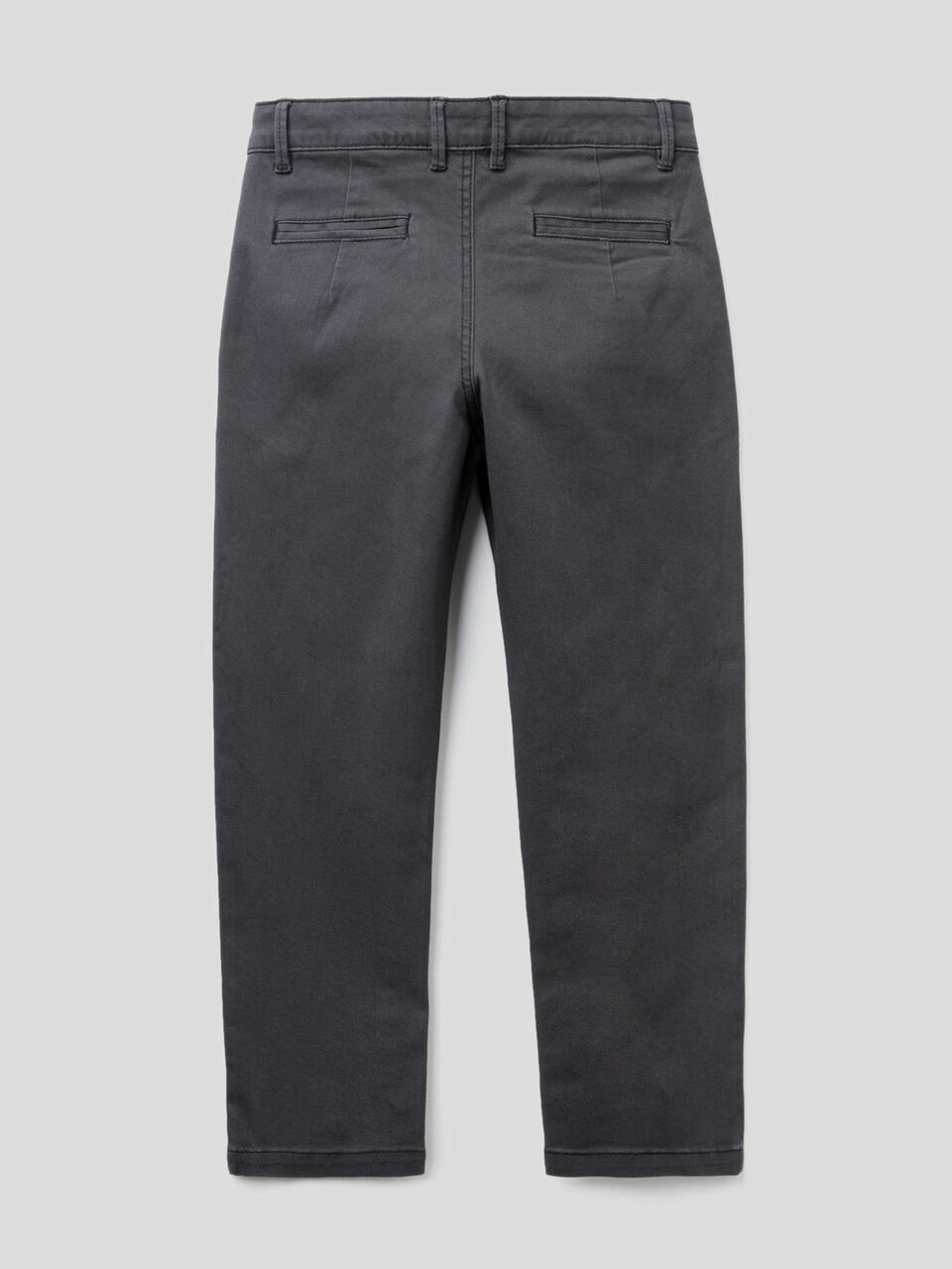 Trousers in stretch cotton with pleats image number 2