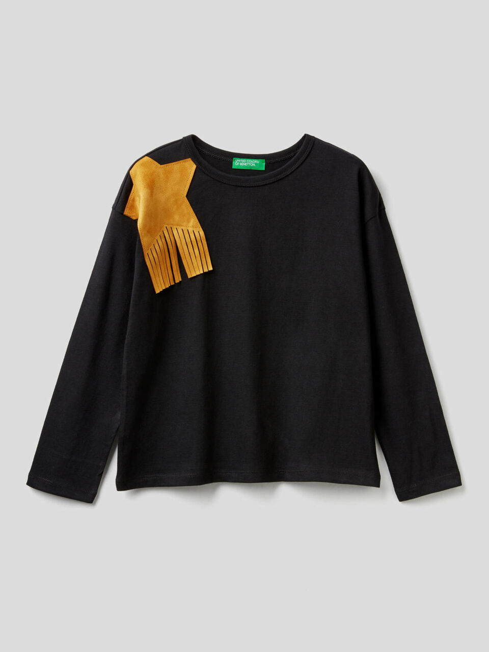 Long sleeve t-shirt with applique image number 1