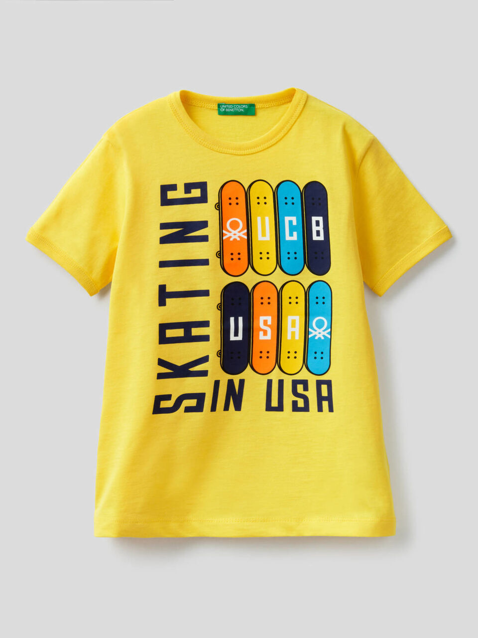 T-shirt with maxi skateboard print image number 1