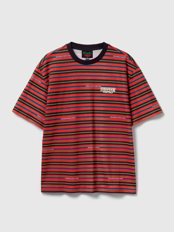 Stranger Things striped t-shirt