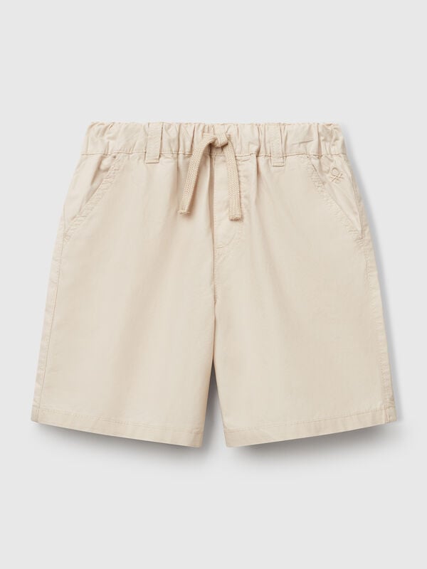 100% cotton shorts with drawstring Junior Boy