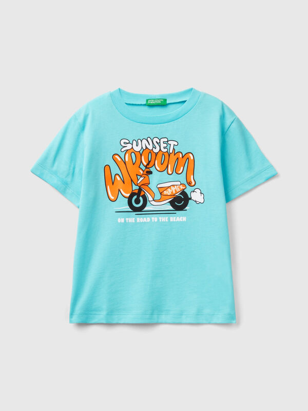 T-shirt with print and neon details Junior Boy