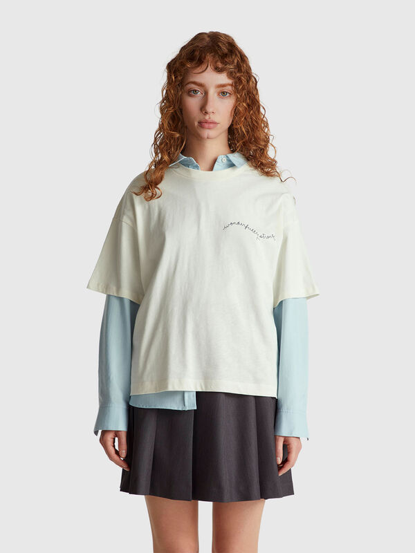 T-shirt with slogan print Women