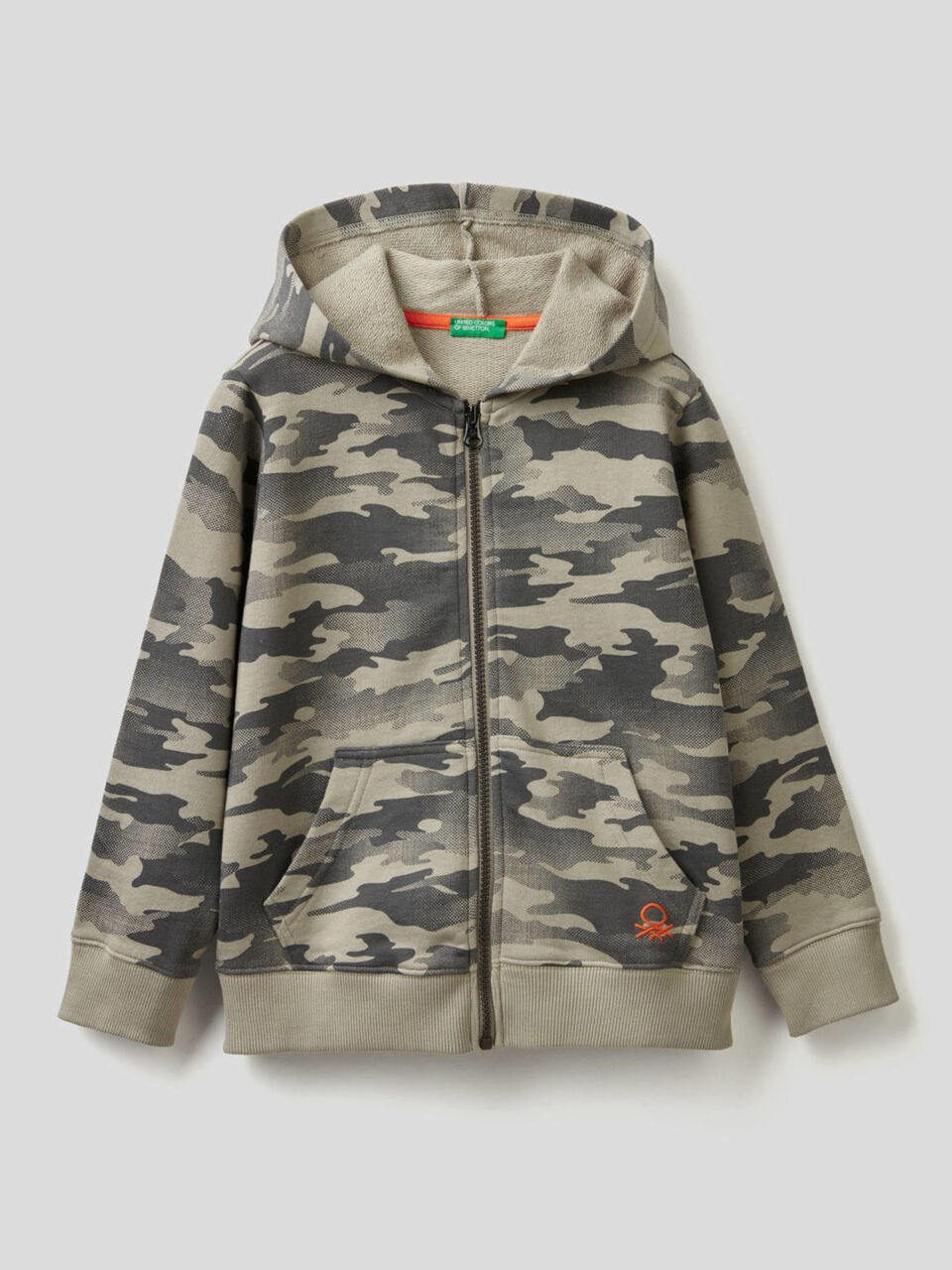 Camouflage sweatshirt in 100% cotton image number 1