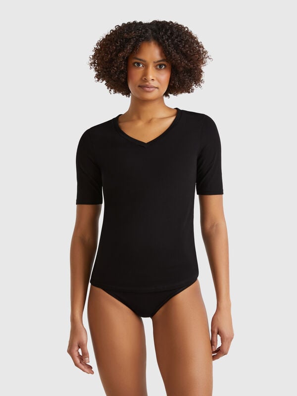 Super stretch cotton t-shirt Women