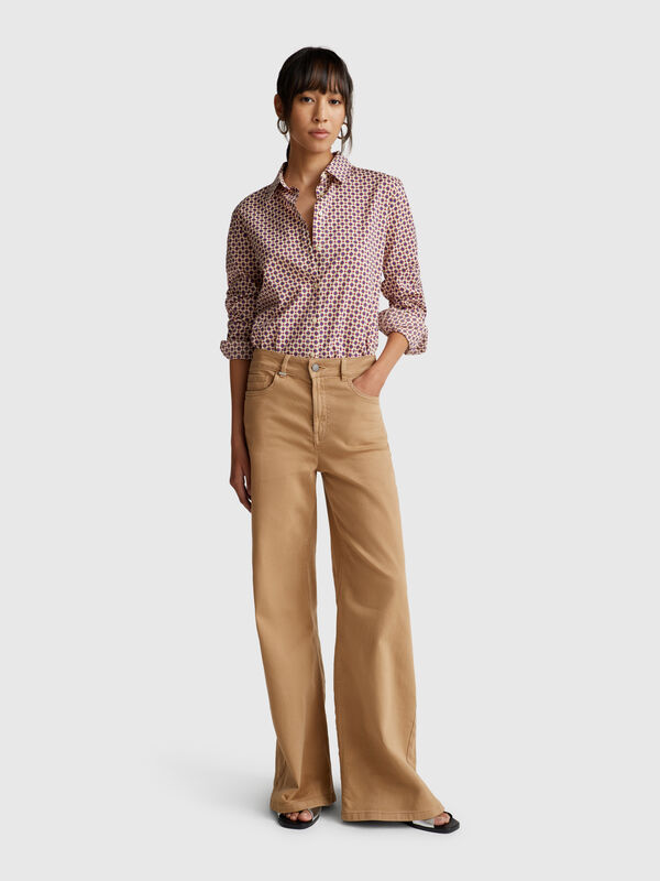 Patterned shirt in lightweight cotton Women