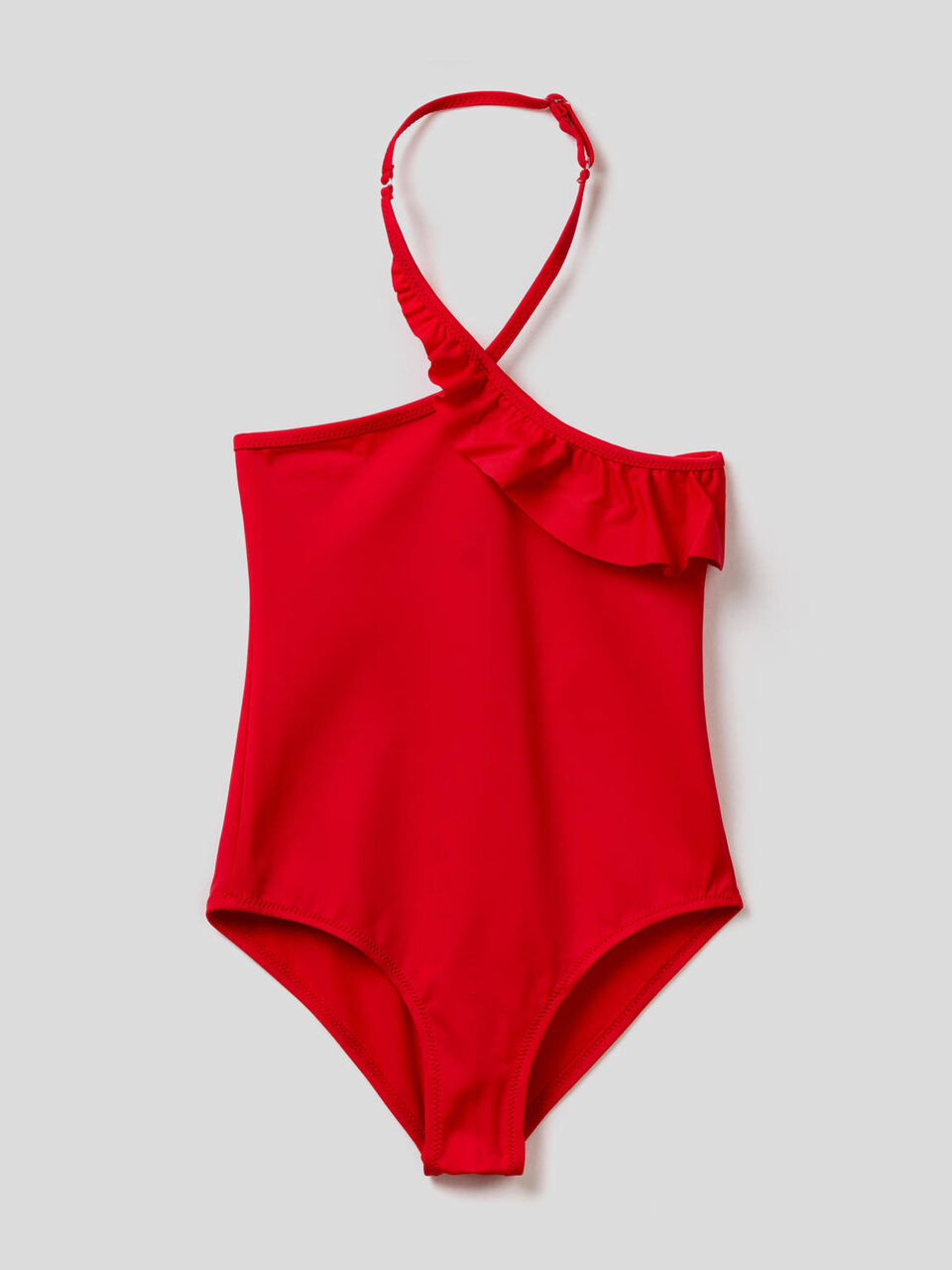 One-piece swimsuit in ECONYL® with trim image number 1
