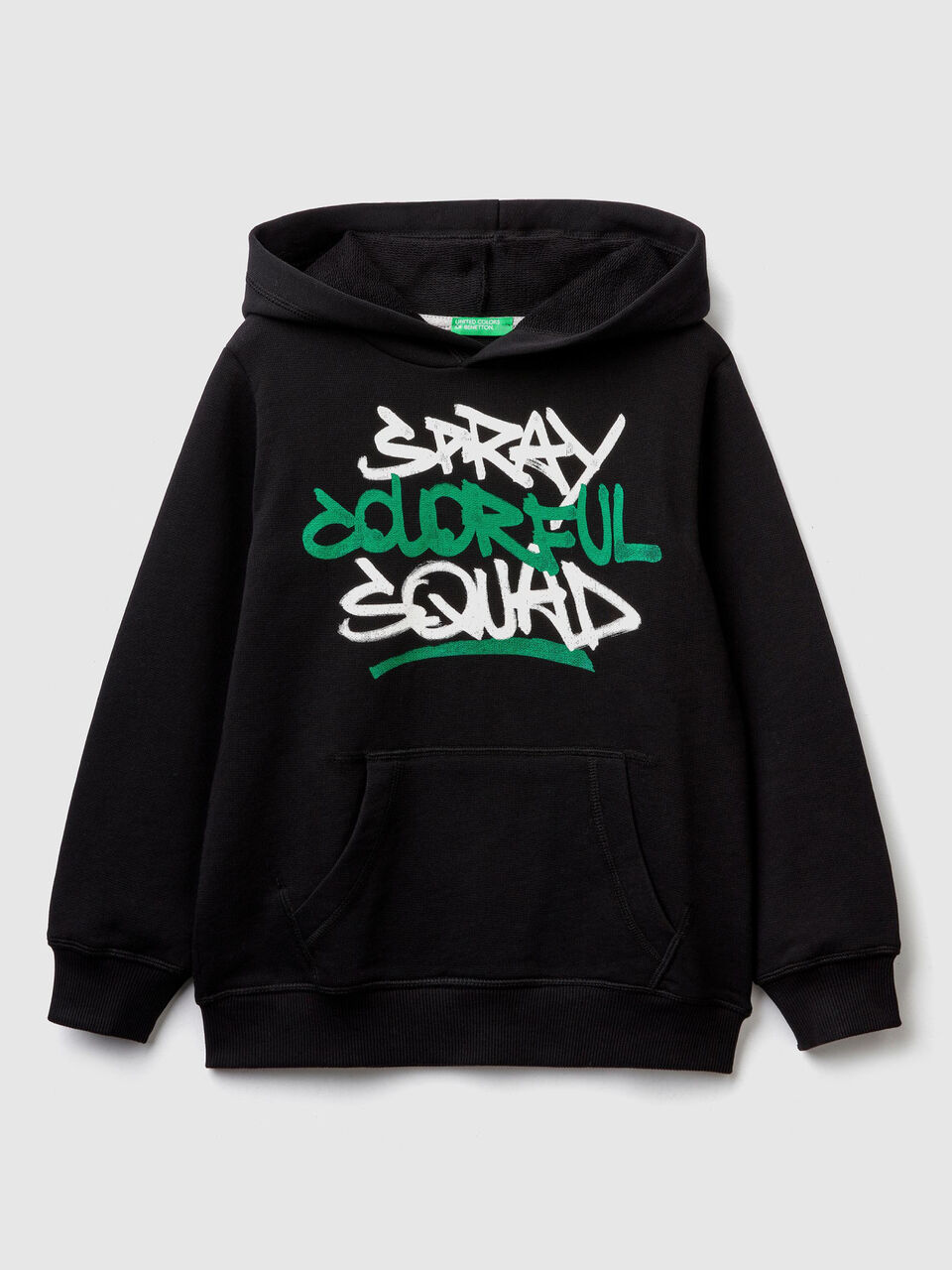 Sweatshirt with print and kangaroo pocket image number 1