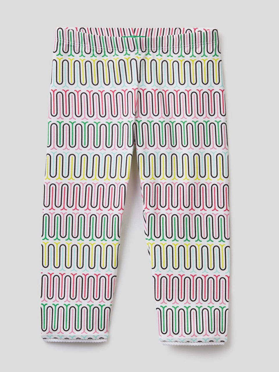 3/4 leggings in stretch cotton image number 1