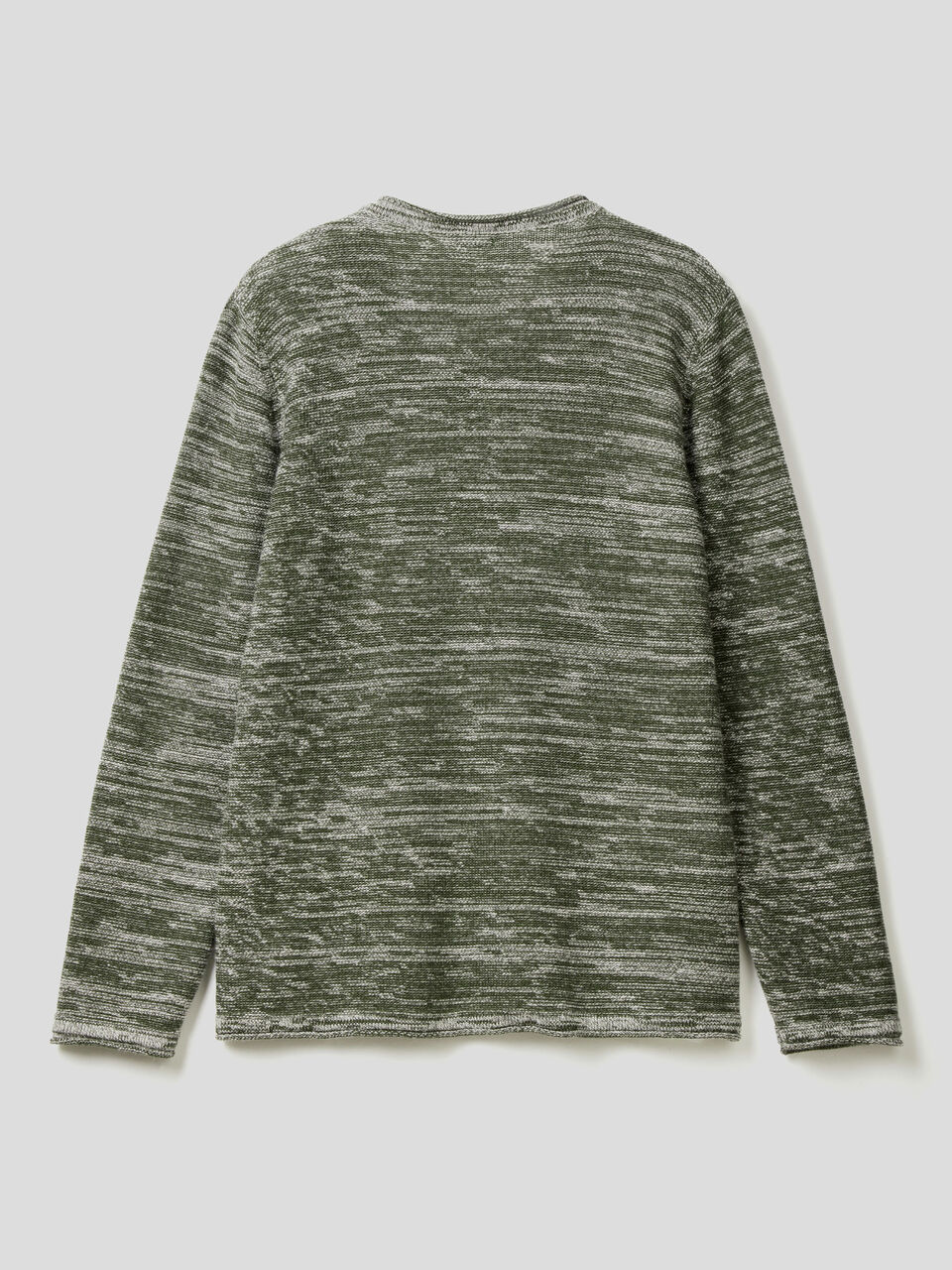 Mélange look sweater with V-neck image number 2