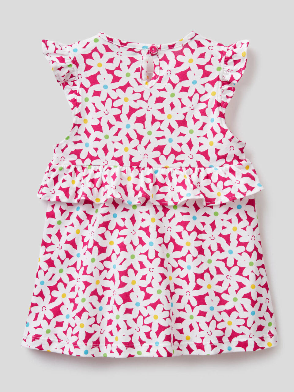 Dress in 100% cotton with frill image number 2