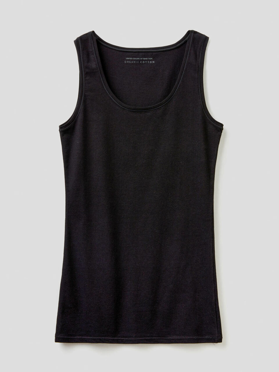 Tank top in super stretch organic cotton image number 1