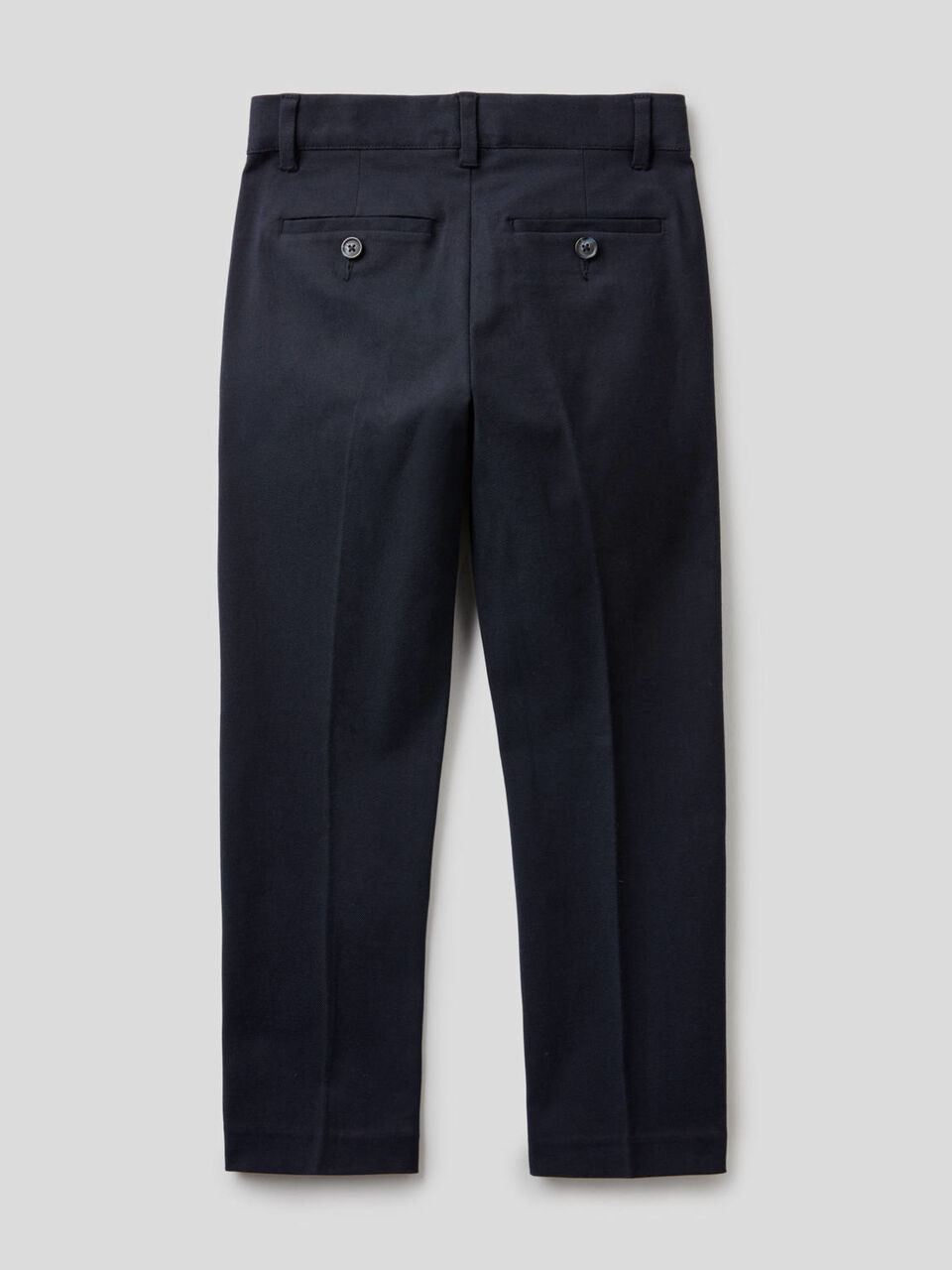Flannel trousers in cotton blend image number 2