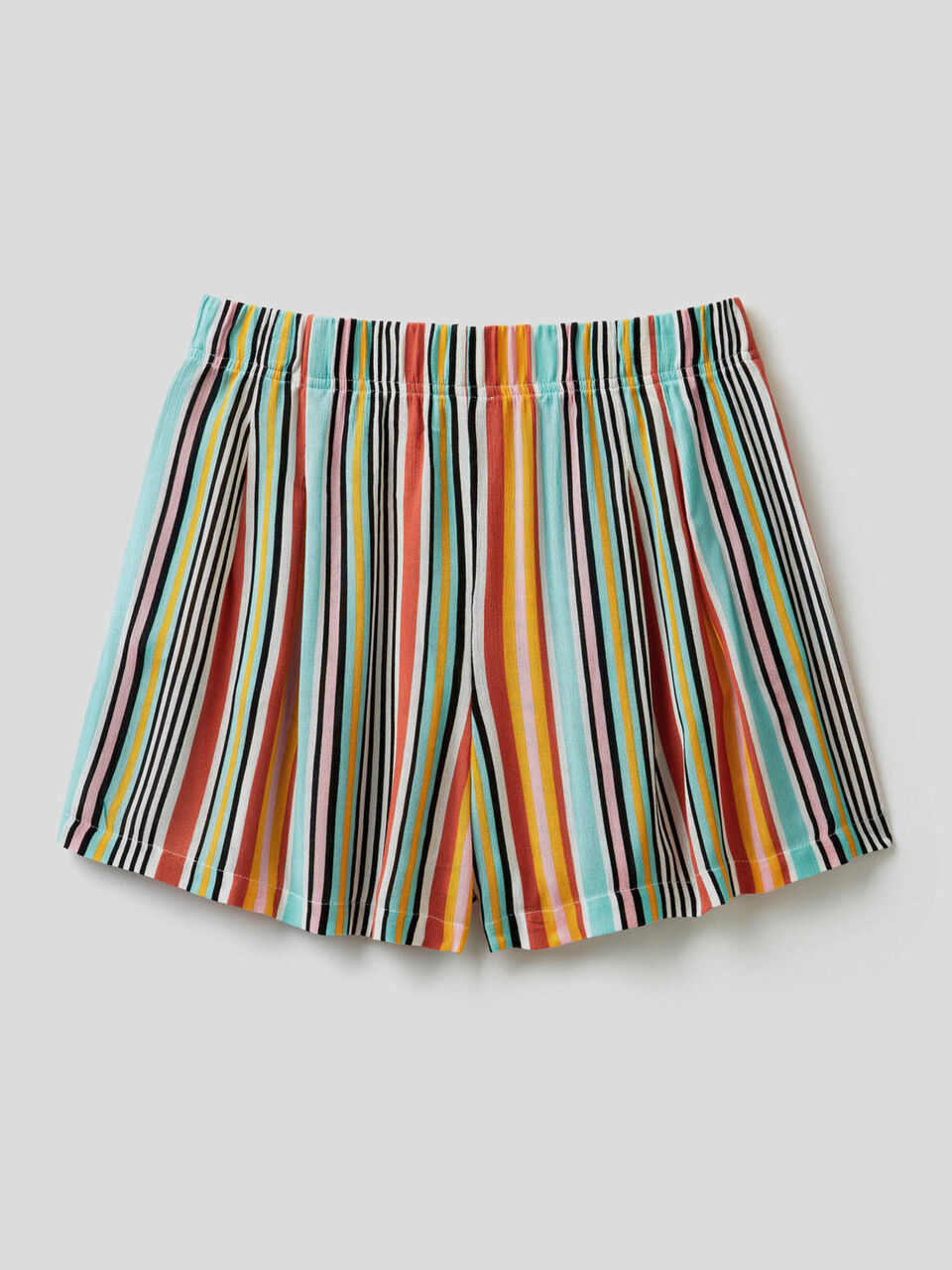 Multicolor striped shorts image number 2